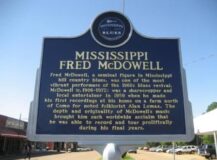 Blues Trail Marker for Fred McDowell